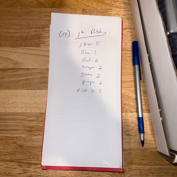 (17) 2020 Prizm Mosaic DP JK DOBBINS RC Auto #ed SSP PSA 10 LOT #/99 #/249 - Picture 6 of 7